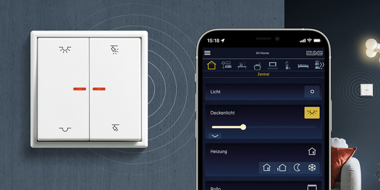 KNX RF Taster bei Elektro Steber GmbH & Co. KG in Weil